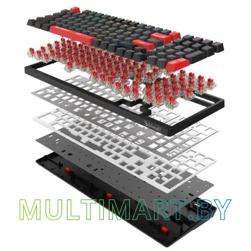 Клавиатура A4Tech Bloody WS98 Black & Red (Bloody BLMS Red Plus) картинка 4
